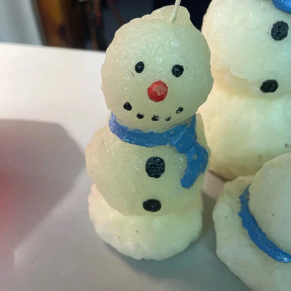New snowmen candles ( never lit) 3 - Picture 2 of 4